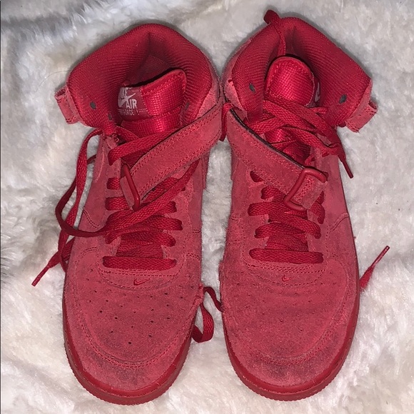 all red air force 1 high top